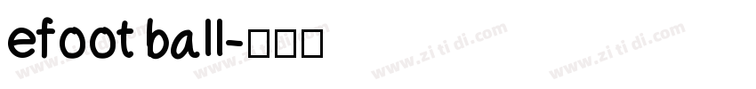 efoot ball字体转换